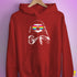 Pride Sloth Pansexual Flag Sunglasses Hoodie - Red
